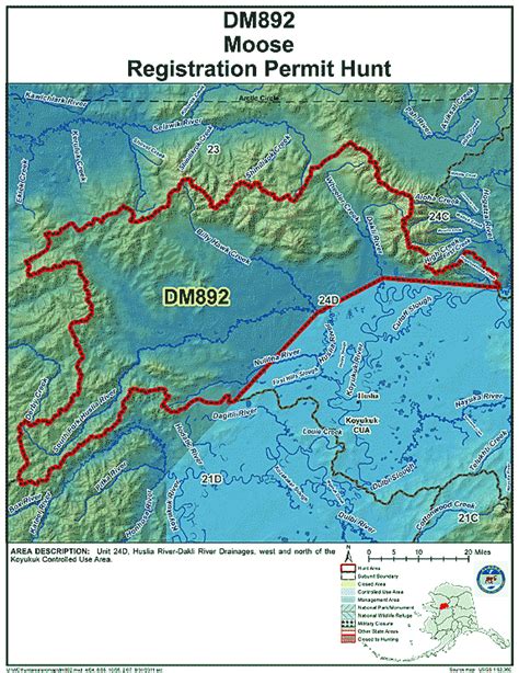 Map of dm892, Alaska Department of Fish and Game