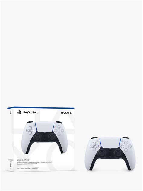 Sony PlayStation 5 DualSense Wireless Controller, White at John Lewis ...