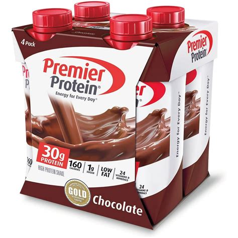 Premier Protein 30g Protein Shakes, Chocolate, 11 Fluid Ounces, 4 Per ...