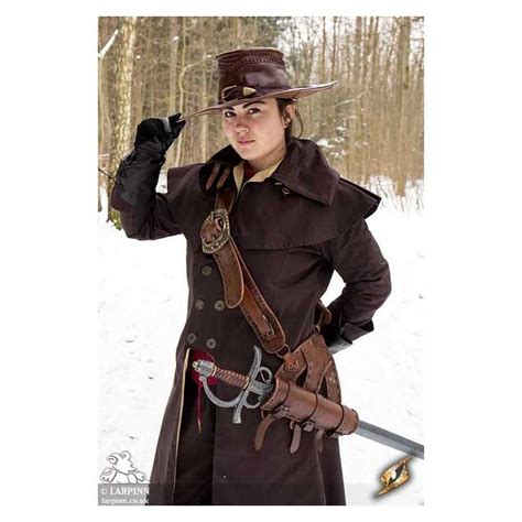 Pirate Baldrick - Brown - Leather Holster - LARP Sword Scabbard - Costume