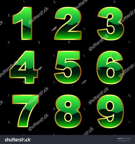 Number Icons Vector Set Stock Vector (Royalty Free) 42241906 | Shutterstock