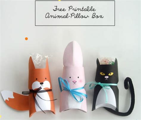 Animal Gift Box Printable - Fun Crafts Kids