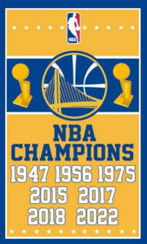 Golden State Warriors NBA Championship Banner Flag - Etsy