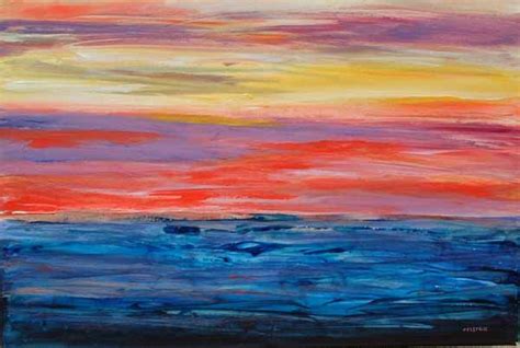 telon sunset | Painting, Abstract painting, Abstract