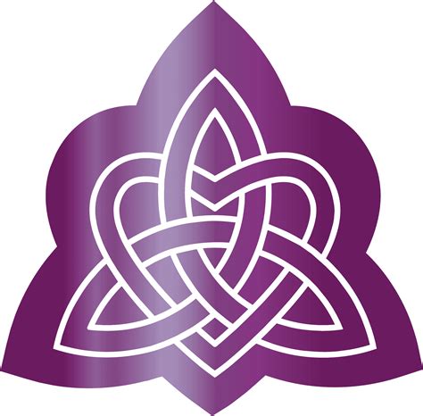 Download Triquetra Symbol Purple Background.png | Wallpapers.com