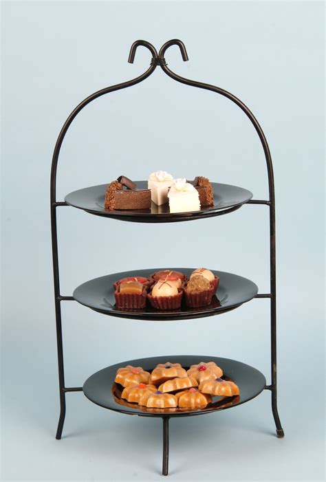 3-Tiered Buffet Stand, Black Iron - Arizona Party Rental/SW Events and Rentals Inc