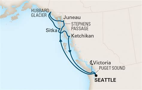 Alaska cruise from seattle port map - holfanalytics