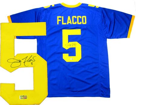 Joe Flacco Signed Jersey, Autographed NCAA Jerseys