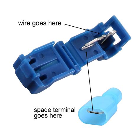 Wire Cable Spade Connectors Terminals Crimp Scotch Lock Quick Splice Electrical Car Audio 22 ...