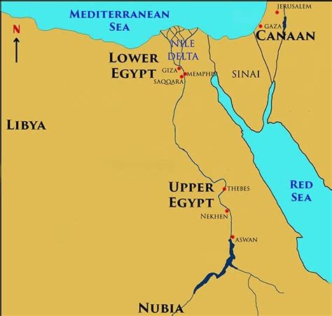 Upper Egypt And Lower Egypt Map - Hiking In Map