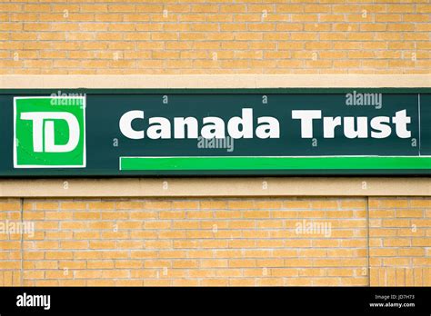 TD Canada Trust Brand Logo On Building Exterior Stock Photo - Alamy