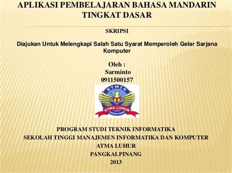 Contoh Ppt Sidang Skripsi Kuantitatif - Galeri Sampul