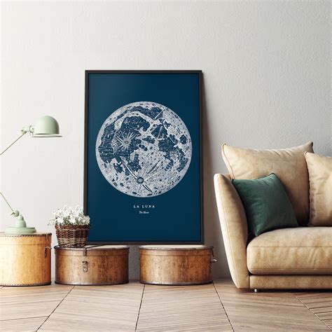 moon print space themed rooms | Interior Design Ideas