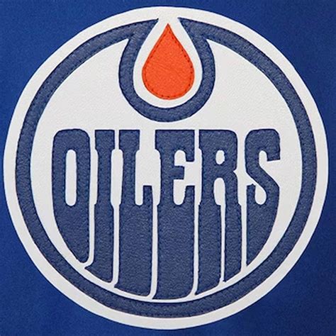 Wool NHL Edmonton Oilers Royal and Orange Varsity Jacket - Jackets Masters