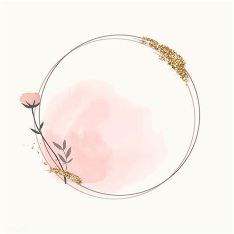 Blooming round floral frame vector | premium image by rawpixel.com / marinemynt | Flower logo ...