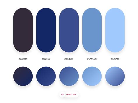 Dopely Colors #48 by Mehdi Khodamoradi Flat Color Palette, Blue Palette ...