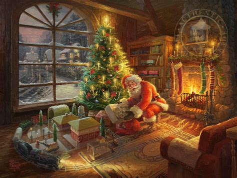 Santa’s Special Delivery - Thomas Kinkade | Thomas kinkade christmas, Christmas, Christmas art