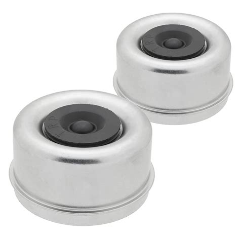 Buy [2-Pack] Trailer Axle Wheel Hub and Bearing Dust Cap 2.720" with Rubber Plug, Replacement E ...