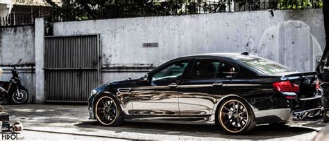 Black BMW F10 M5 Sits Tight on PUR Wheels - autoevolution