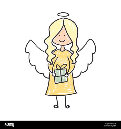 Angel drawing Cut Out Stock Images & Pictures - Alamy