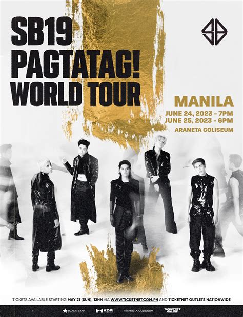 Philippine Concerts on Twitter: "SB19 PAGTATAG! World Tour: MANILA on June 24 and 25, 2023, at ...