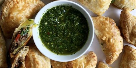 Beef Empanadas with Chimichurri dipping sauce - Fufu's Kitchen