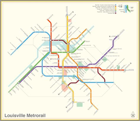 Transit Maps: Submission – Fantasy Map: Louisville, Kentucky Metrorail by Marc Gannon