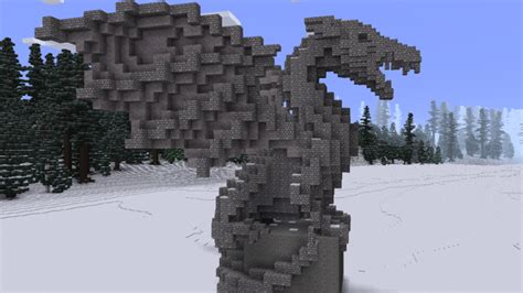 Minecraft Dragon Statue Schematic