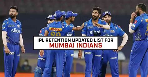 IPL 2023: Updated retention list of Mumbai Indians