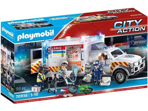 Playmobil Vehículo de Rescate US Ambulance 70936 | Juguetilandia