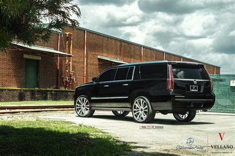 Elegant and Stylish Black Cadillac Escalade Boasts Crystal Clear LED Headlights and More ...