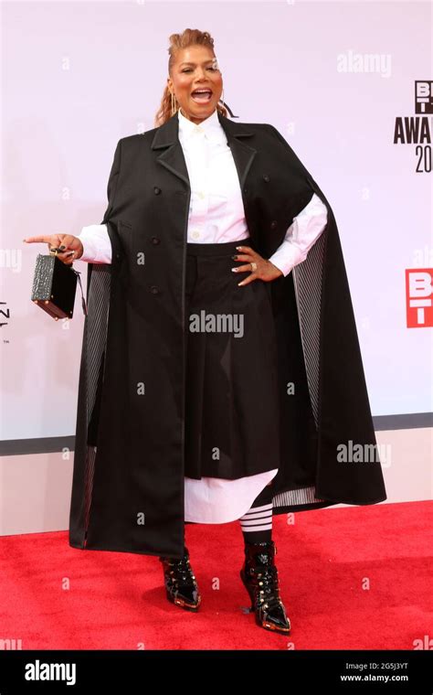 LOS ANGELES - JUN 27: Queen Latifah at the BET Awards 2021 Arrivals at the Microsoft Theater on ...