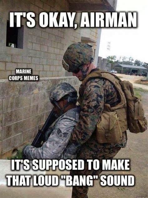 marines and airforce funny - Google Search Military Jokes, Army Humor, Military Life, Army Memes ...