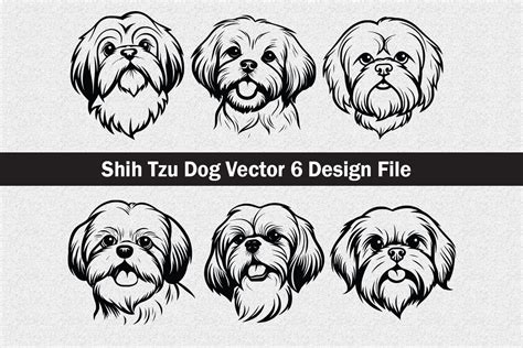 Shih Tzu Dog SVG Vector Graphic by Jennadesignsstore · Creative Fabrica