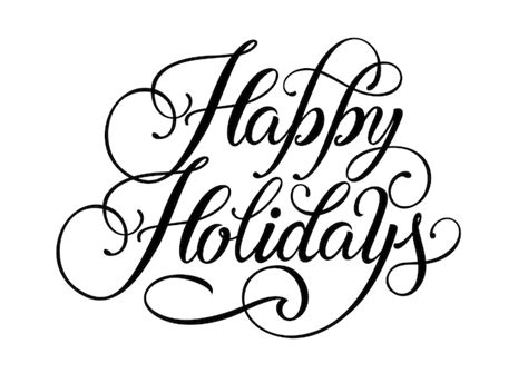 Free Vector | Happy holidays lettering