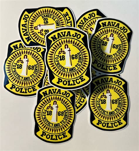 Navajo Nation Police Badge Sticker 2 X 2.5 Inch Waterproof - Etsy