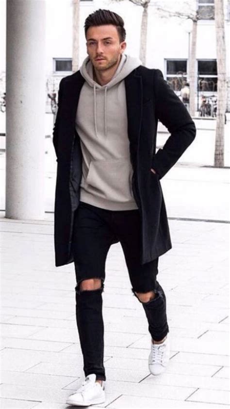 17 Awesome hoodie outfits! | Best casual shirts, Winter outfits men, Mens fashion casual outfits