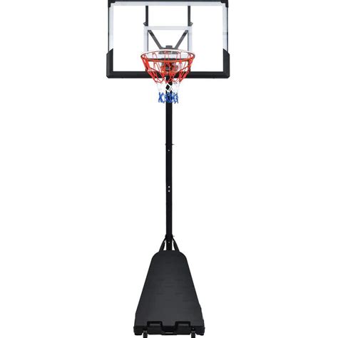 Tatayosi Portable Basketball Hoop Basketball System 57.12 in. to 120 in ...