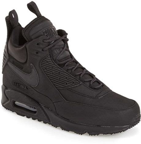 Nike Air Max 90 Winter Sneaker Boots in Black for Men (BLACK/ BLACK ...