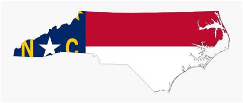 North Carolina Flag Map , Free Transparent Clipart - ClipartKey