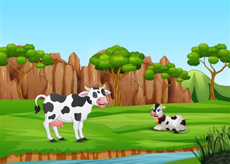 Cartoon Cows Field Stock Illustrations – 903 Cartoon Cows Field Stock ...