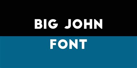 Big John Font Free Download