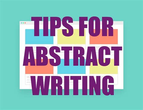 Tips for Abstract Writing – Graduate Writing Center