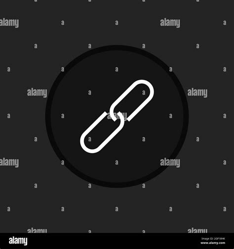 Black and White Chain Link Icon. Vector illustration Stock Vector Image & Art - Alamy