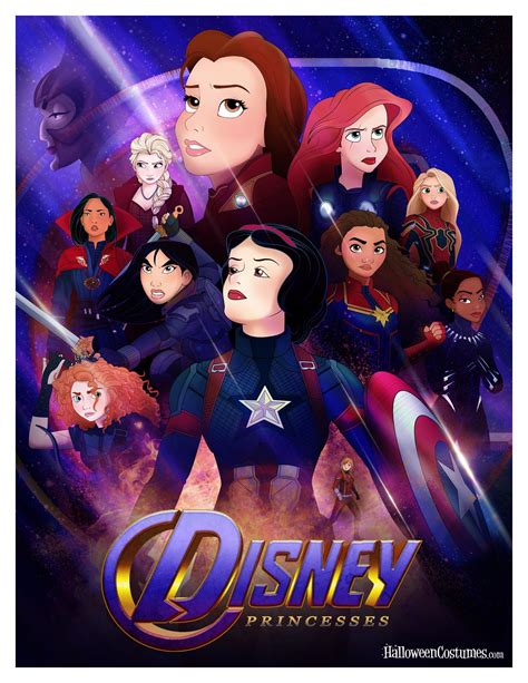 Disney Princesses assemble as Marvel Avengers in a heroic mashup Disney Marvel, Disney Pixar ...