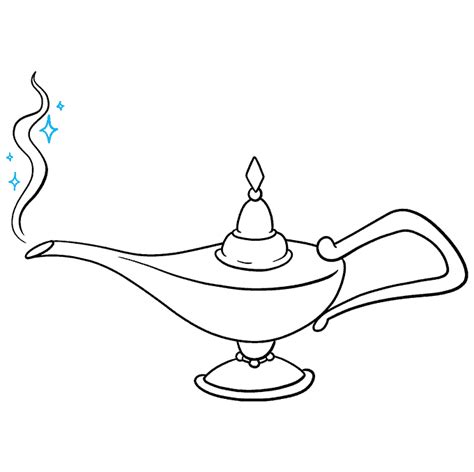 How to Draw the Genie Lamp from Aladdin - Really Easy Drawing Tutorial
