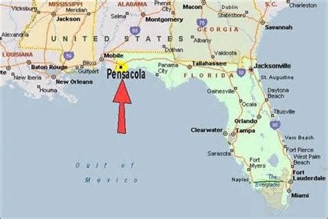 map of pensacola florida | Pensacola florida, Pensacola, Florida