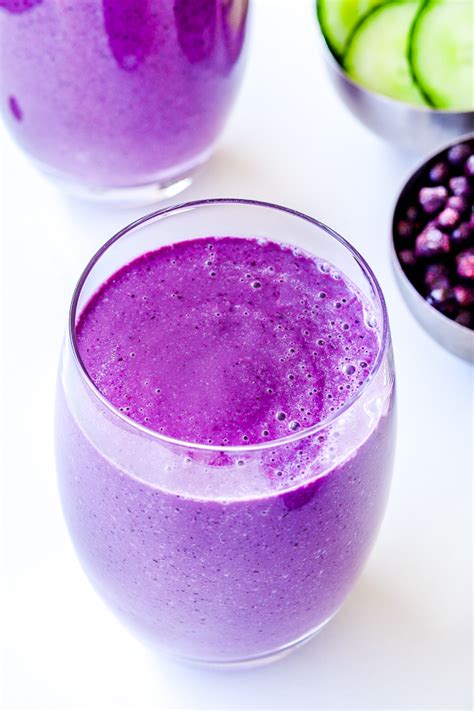 Healthy blueberry cucumber smoothie | Recipe | Cucumber smoothie