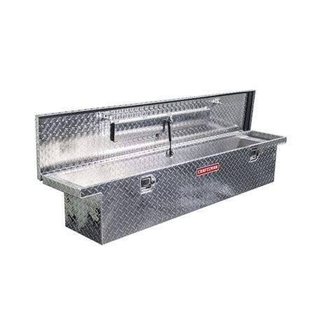 CRAFTSMAN 69-in x 12-in x 13-in Brite Aluminum Crossover Truck Tool Box ...