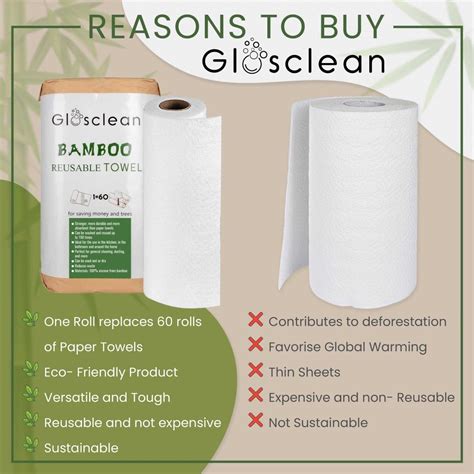 Bamboo Paper Towels - GLOSCLEAN CLICK HERE!!! | Reusable paper towels ...